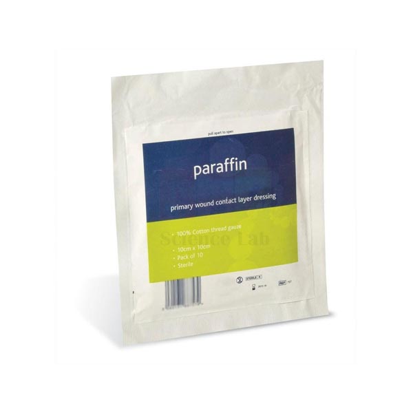 Compress, Paraffin, 10x10cm, Sterile